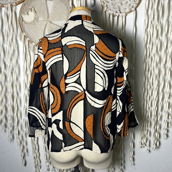 Sita Murt Mila Knit Feelings Raw Edge Patchwork Detail Size 36/US Small - Picture 4 of 12